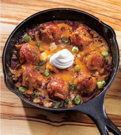 Mexican Meatball Skillet